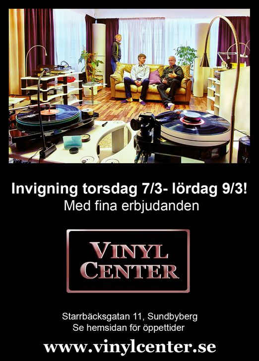 Vinylcenter Sweden. Goda lyssningsmöjligheter i avslappnad miljö